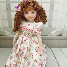 Little Darling Floral Dress with hand embroidery