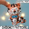 tiger crochet toy