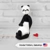 stylish panda crochet pattern