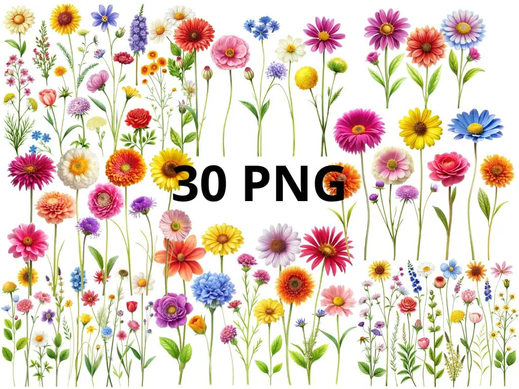 Wild flower clipart Wild flower clipart