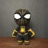 Plush crochet Black Suit Spider-Man amigurumi toy, inspired by Marvel’s Symbiote Spider-Man, handmade pattern.