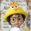 Paola Reina doll in a chicken hat