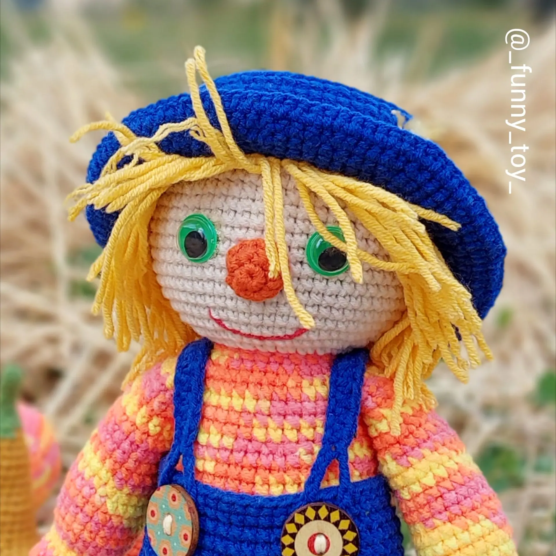 Scarecrow, Crochet Pattern, Halloween toy, ENG/RUS 2 polish 20240912 222313059.jpg