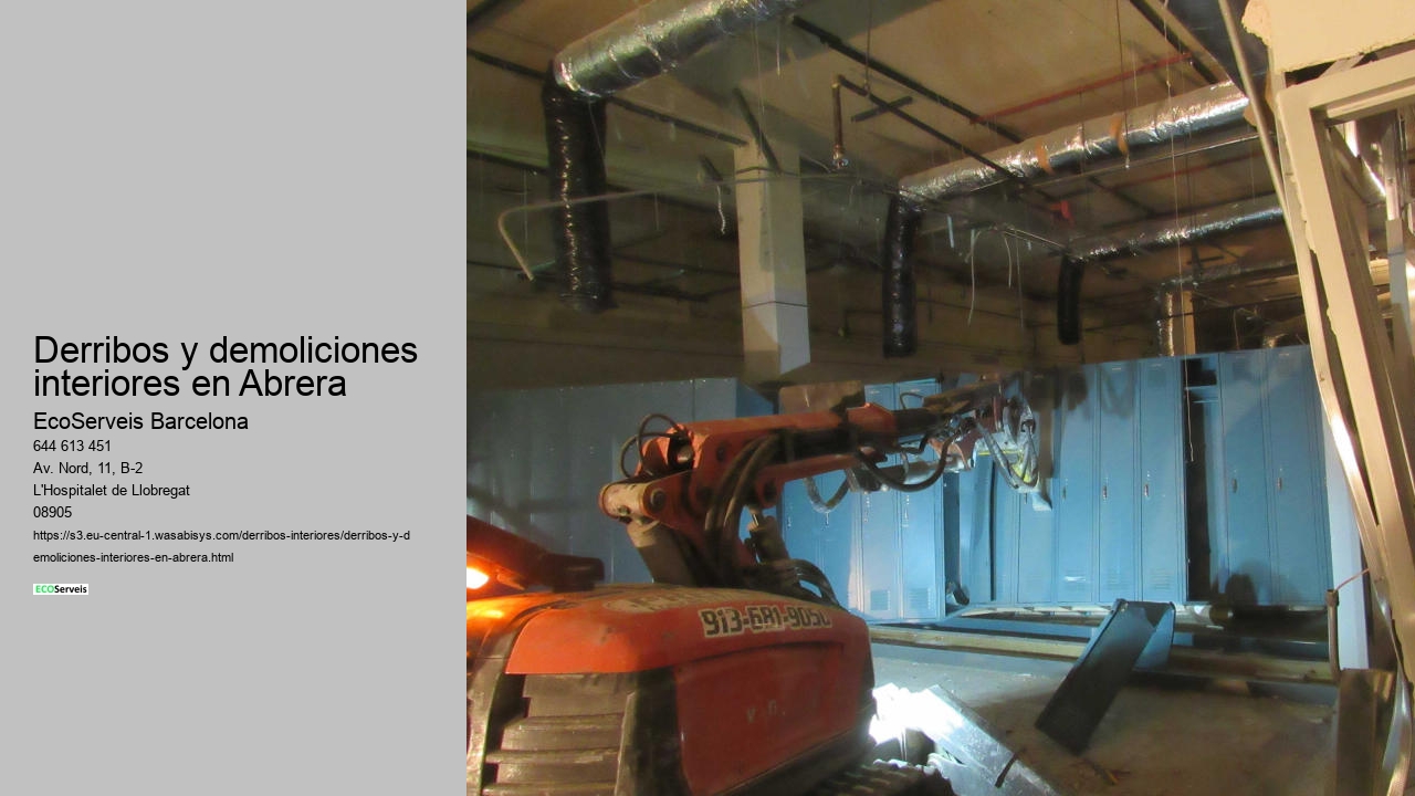 Derribos y demoliciones interiores en Abrera