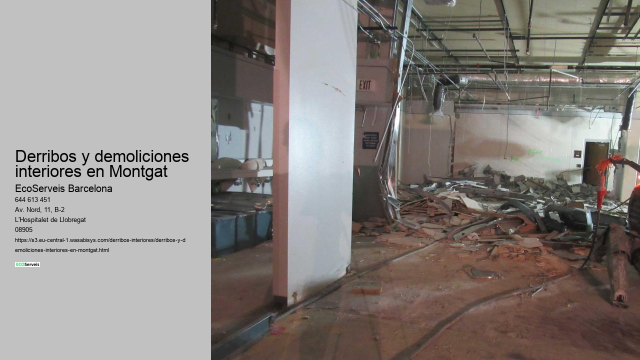 Derribos y demoliciones interiores en Montgat
