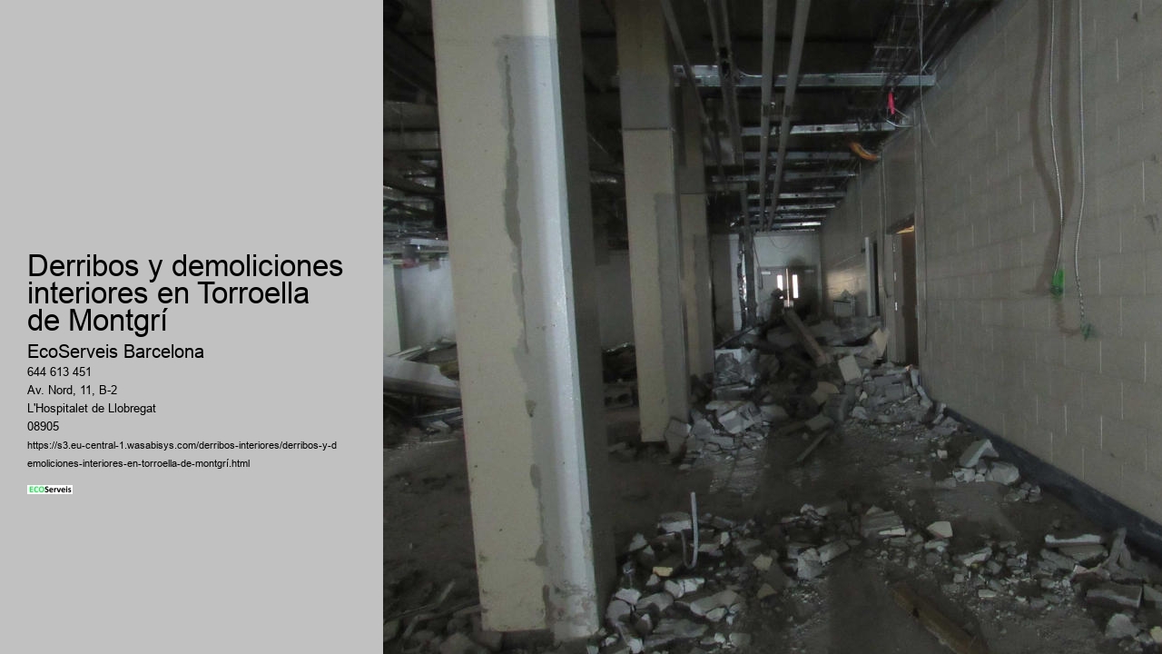 Derribos y demoliciones interiores en Torroella de Montgrí