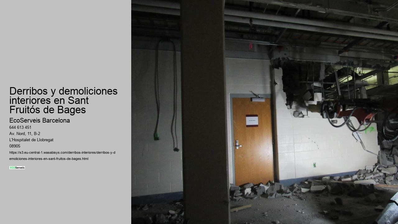 Derribos y demoliciones interiores en Sant Fruitós de Bages