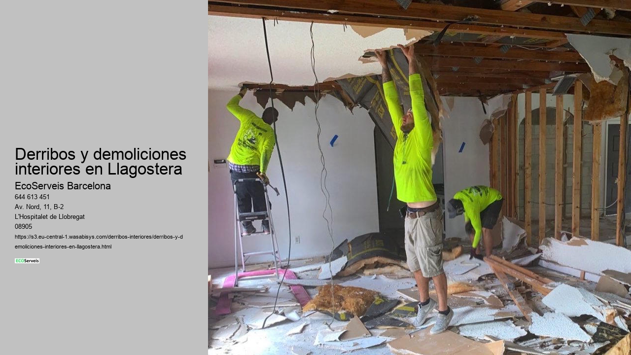 Derribos y demoliciones interiores en Llagostera