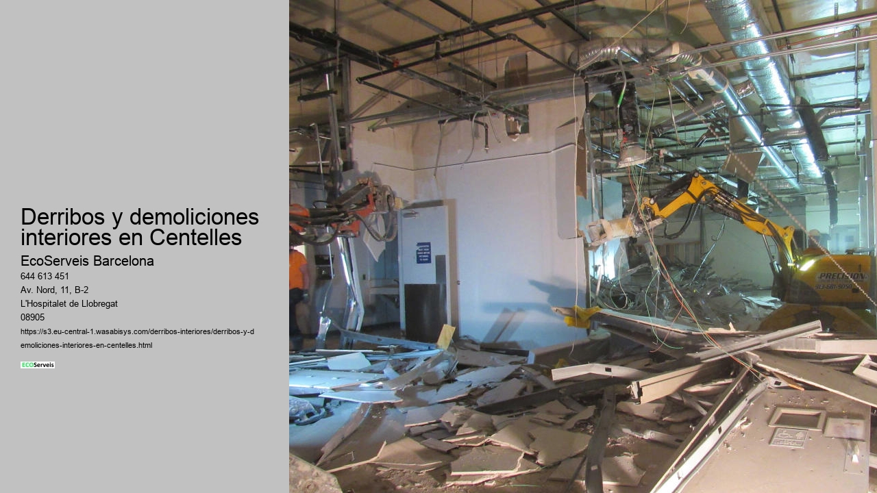 Derribos y demoliciones interiores en Centelles