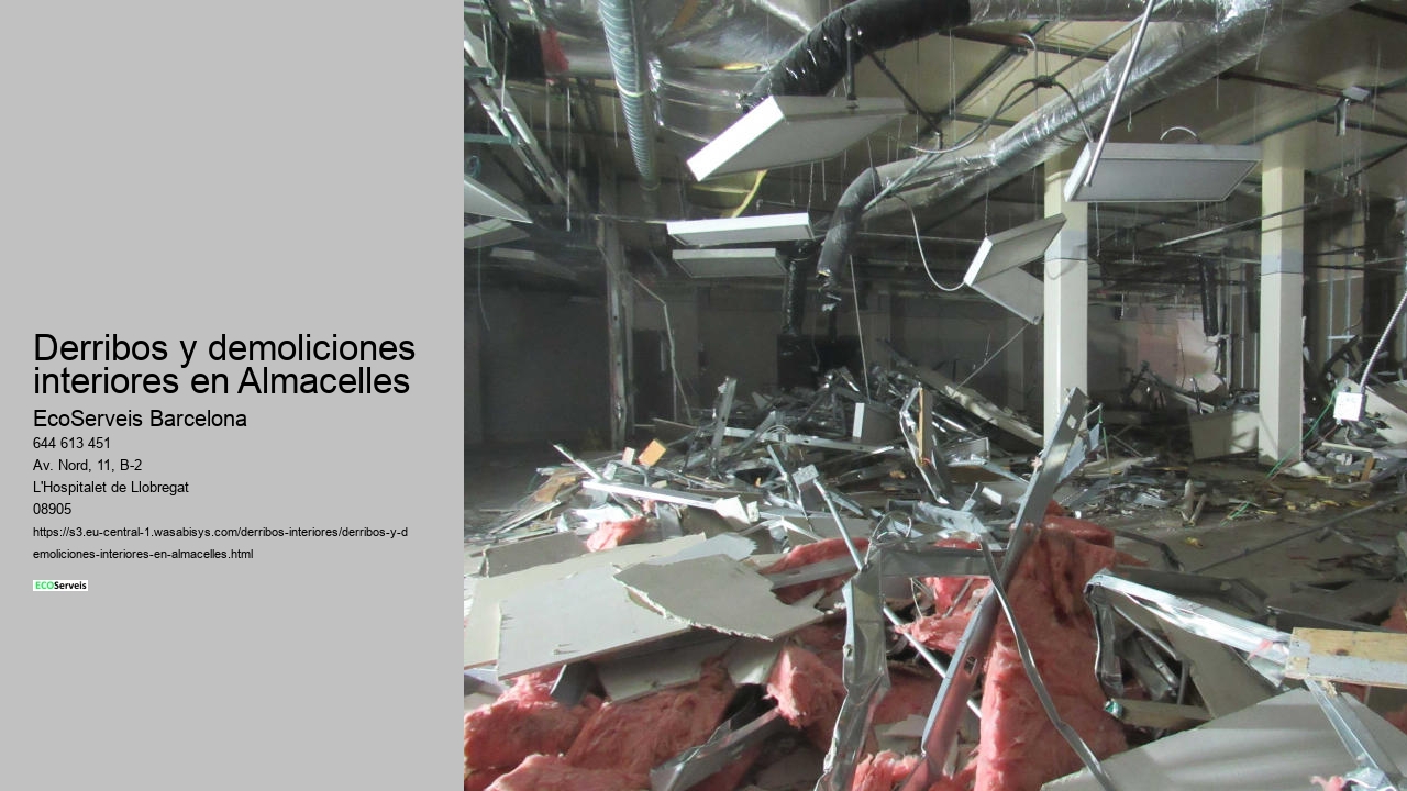 Derribos y demoliciones interiores en Almacelles