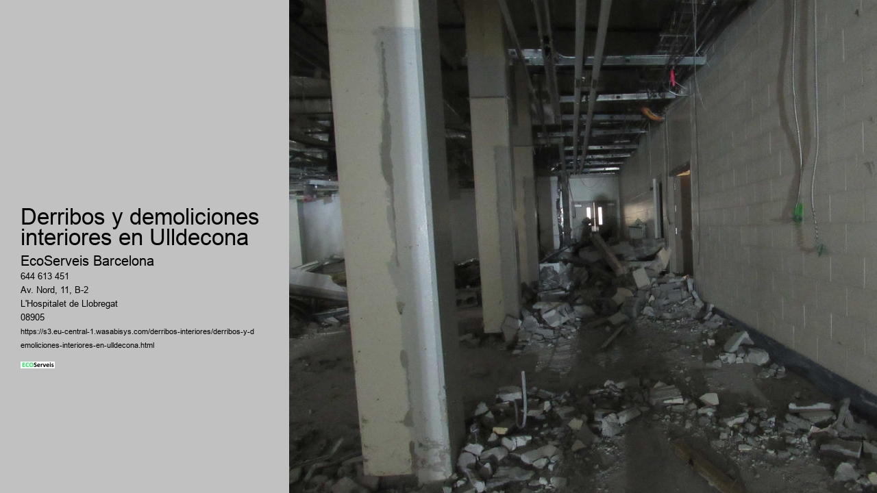 Derribos y demoliciones interiores en Ulldecona