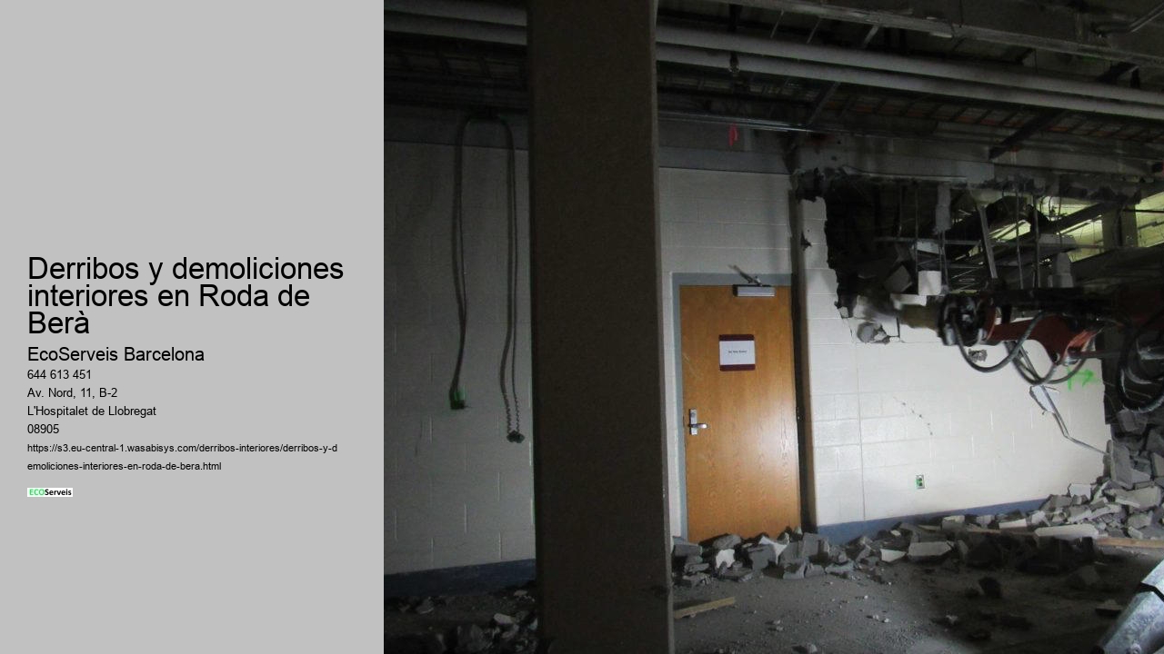 Derribos y demoliciones interiores en Roda de Berà