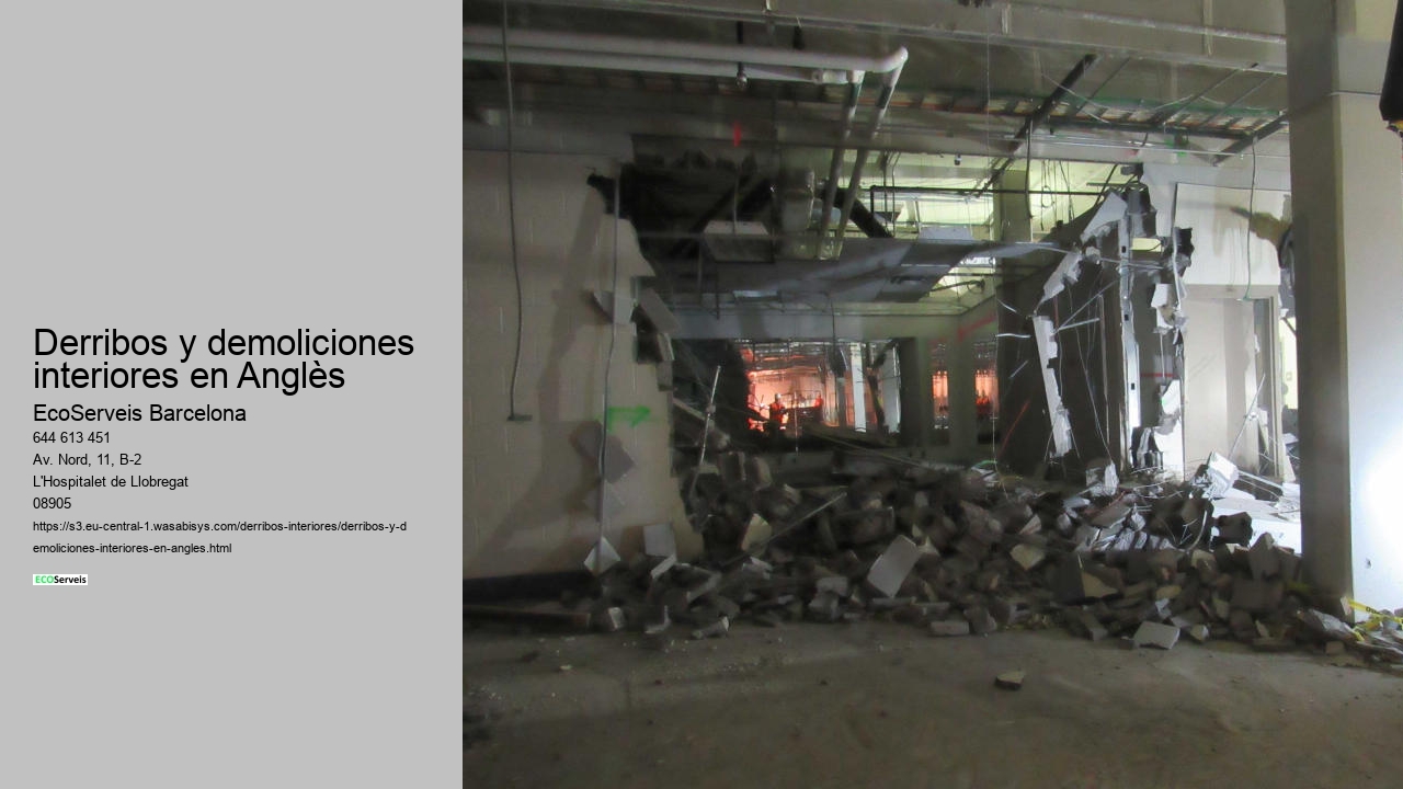 Derribos y demoliciones interiores en Anglès