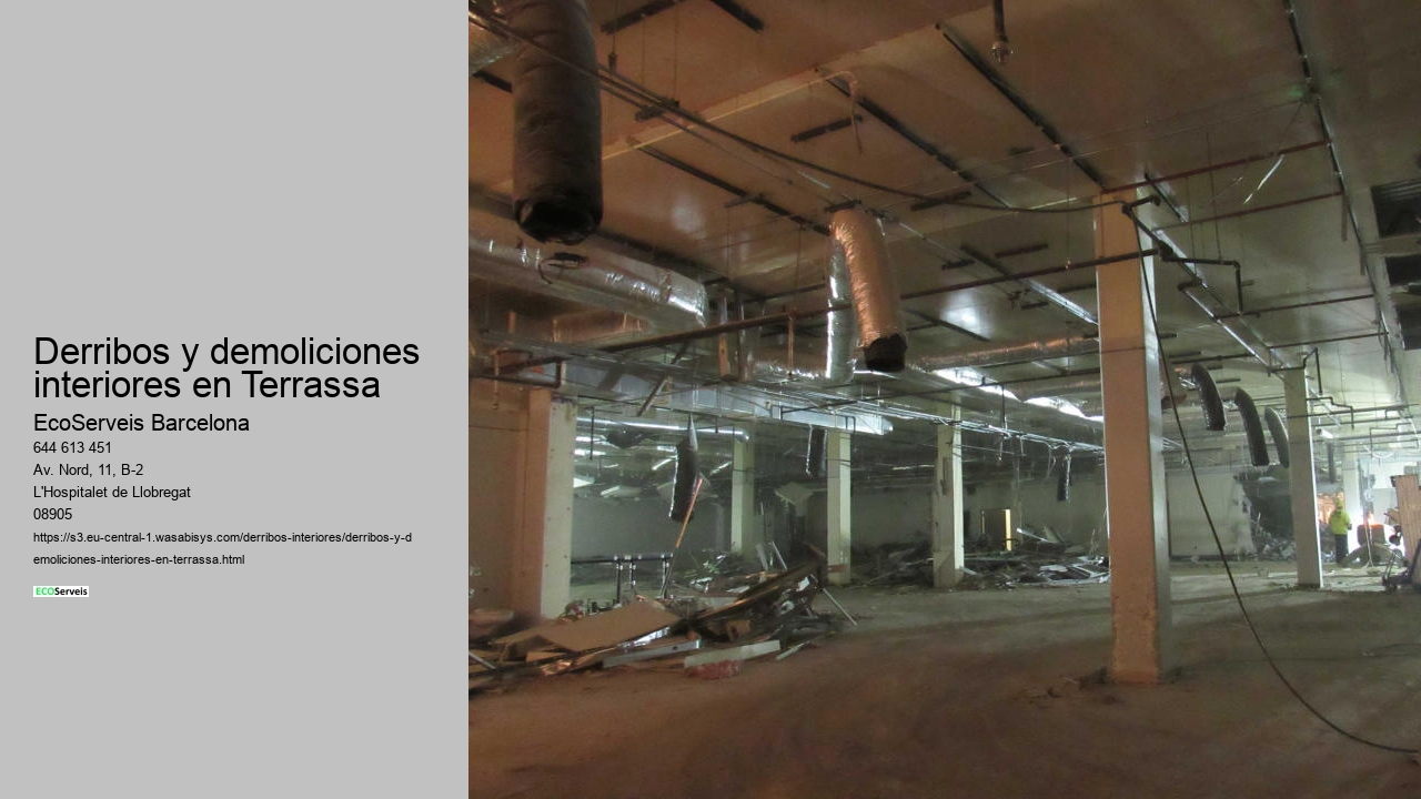 Derribos y demoliciones interiores en Terrassa
