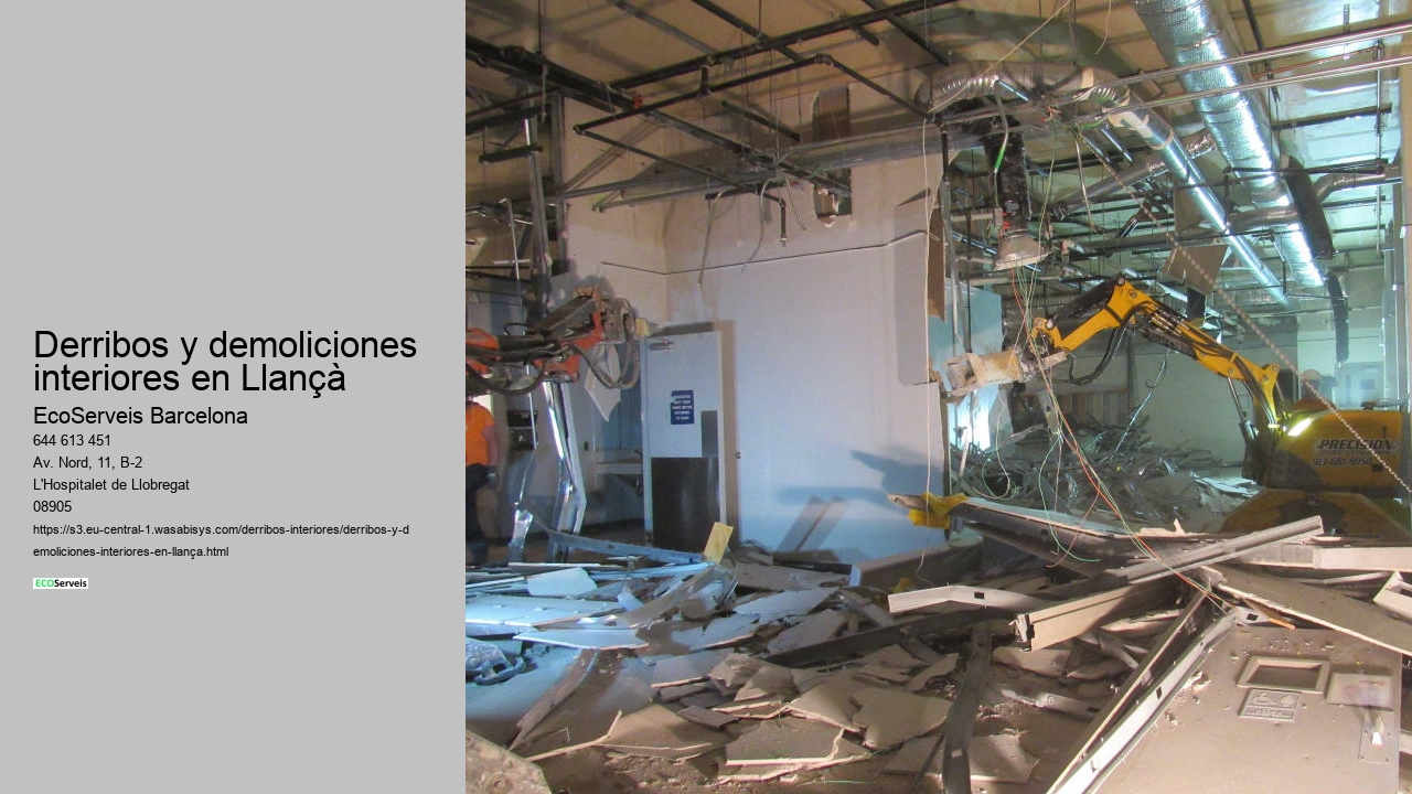 Derribos y demoliciones interiores en Llançà
