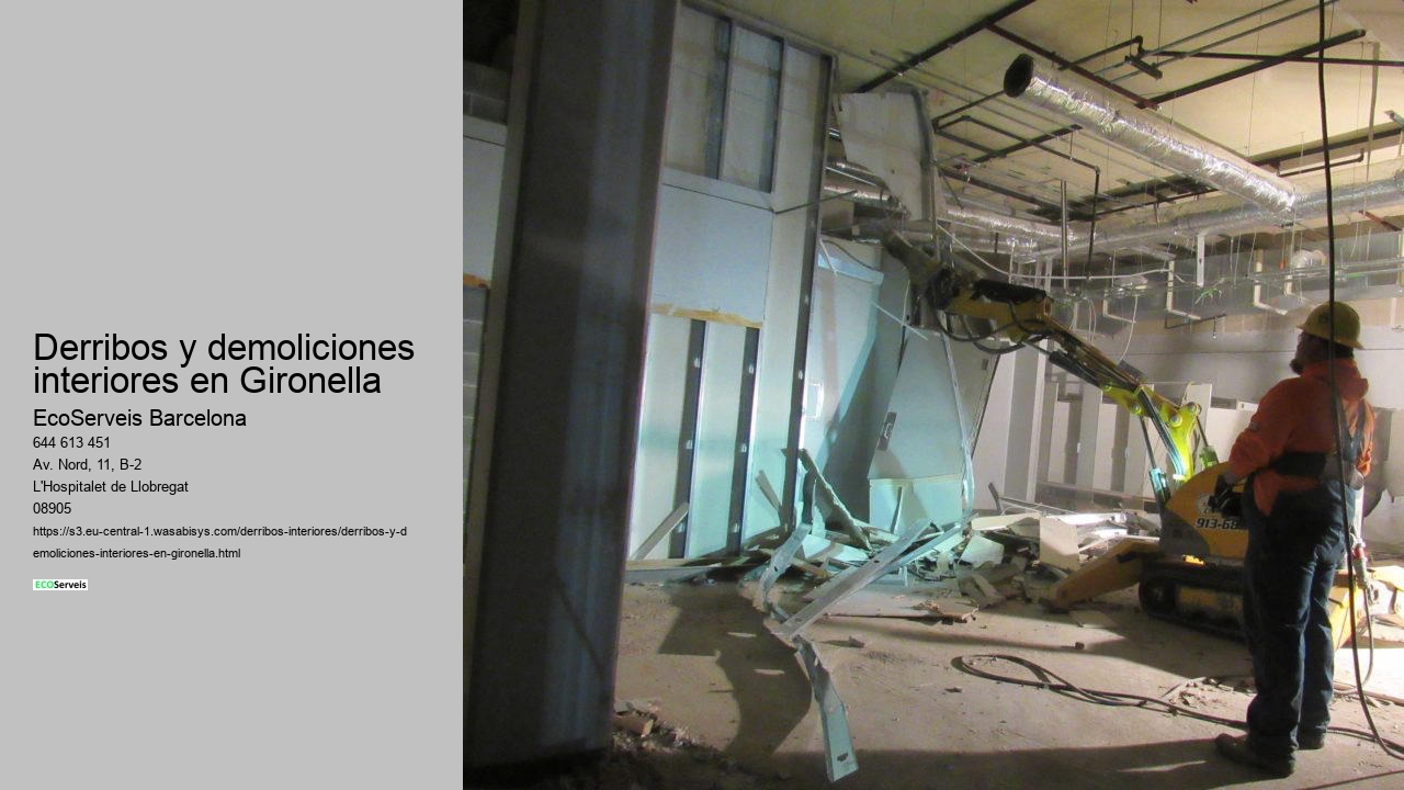Derribos y demoliciones interiores en Gironella
