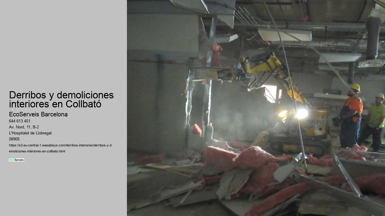 Derribos y demoliciones interiores en Collbató