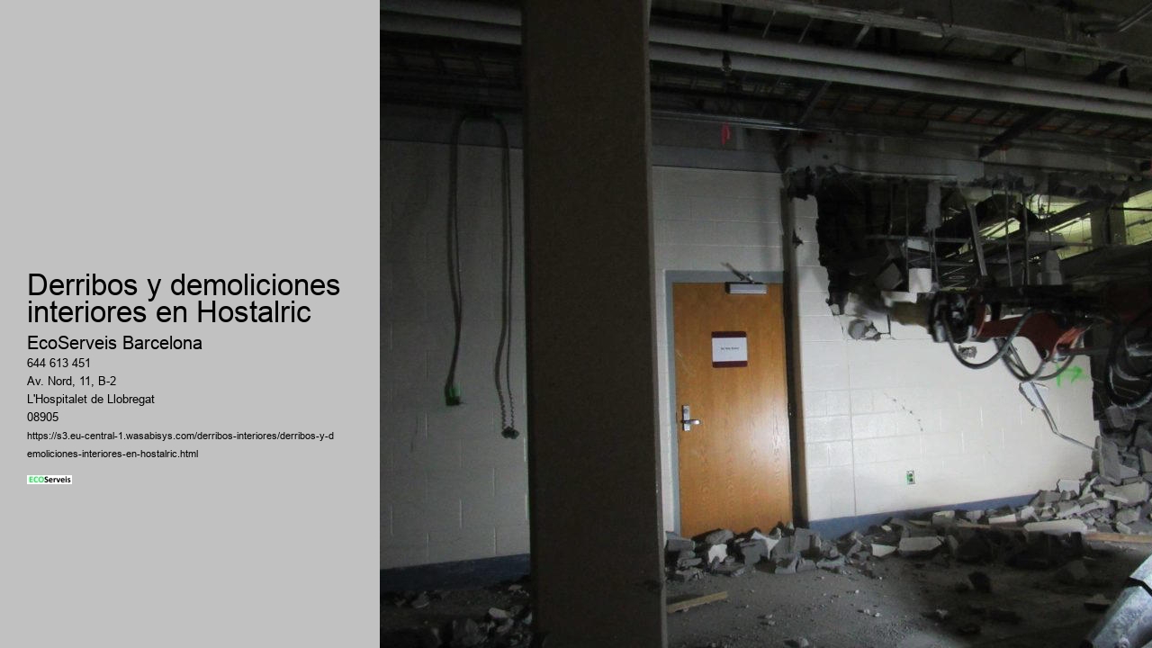 Derribos y demoliciones interiores en Hostalric