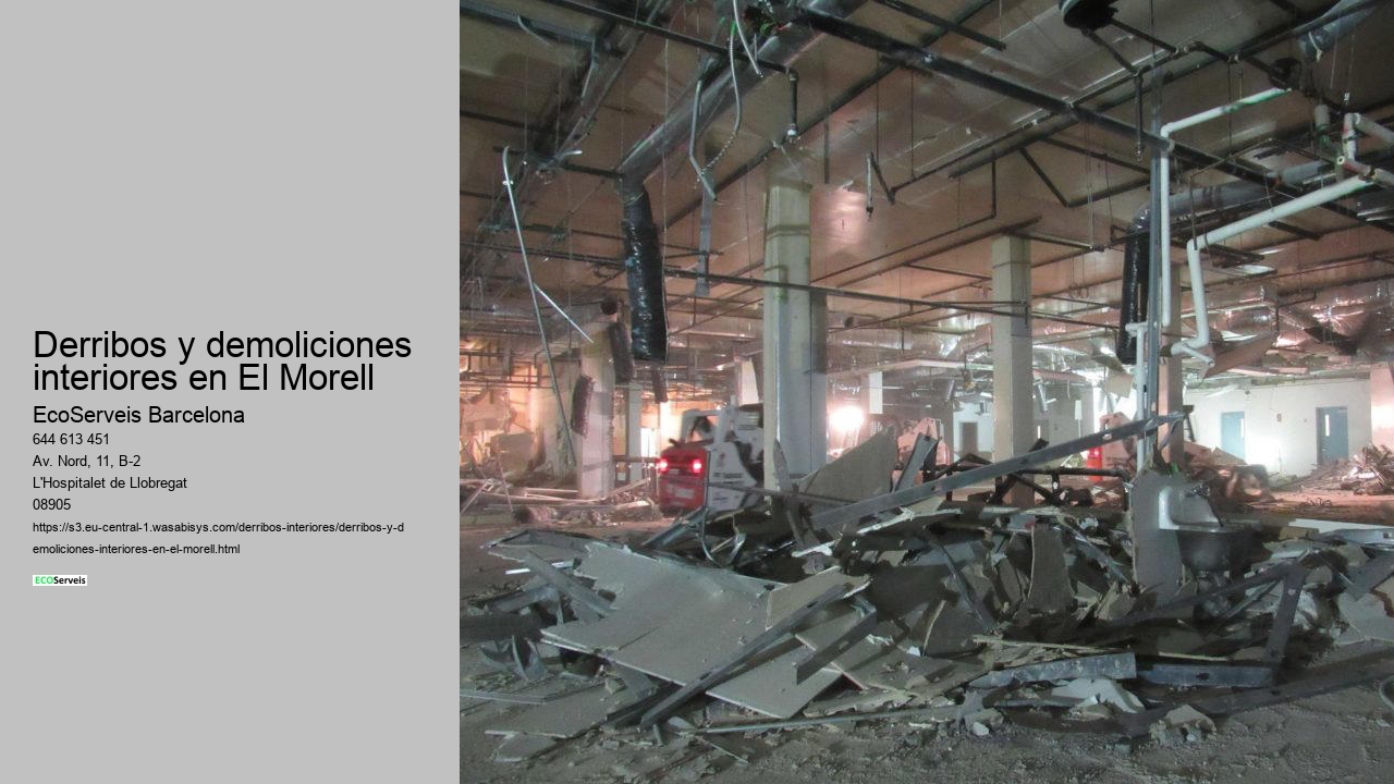 Derribos y demoliciones interiores en El Morell