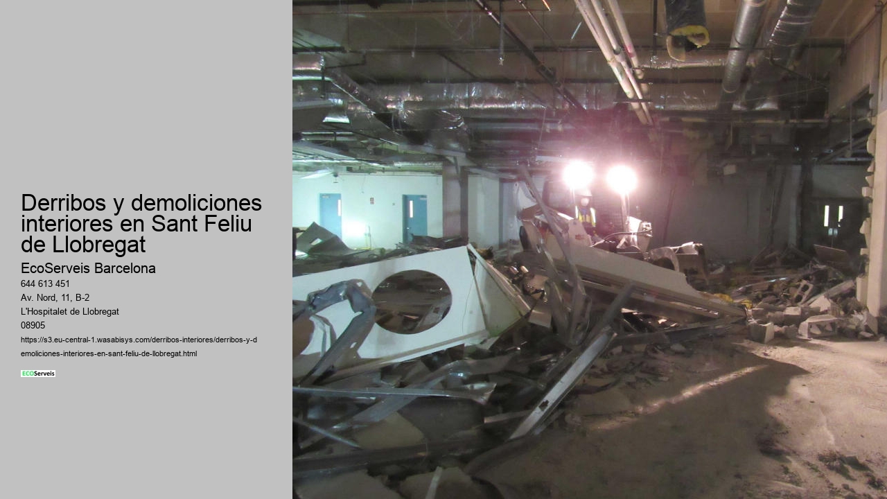 Derribos y demoliciones interiores en Sant Feliu de Llobregat