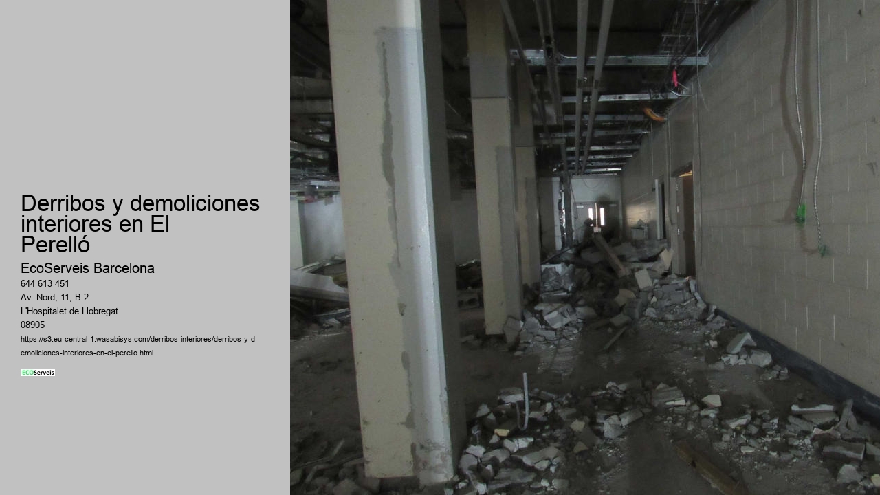 Derribos y demoliciones interiores en El Perelló