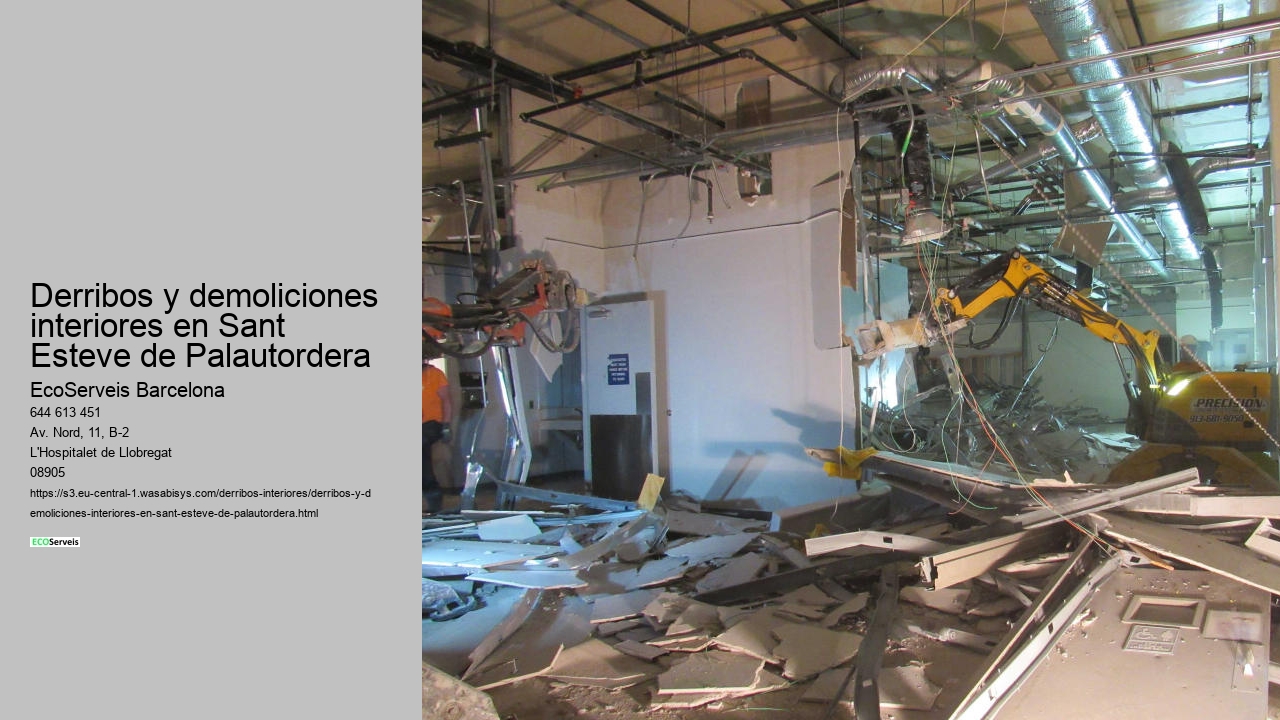 Derribos y demoliciones interiores en Sant Esteve de Palautordera