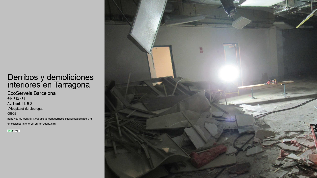 Derribos y demoliciones interiores en Tarragona