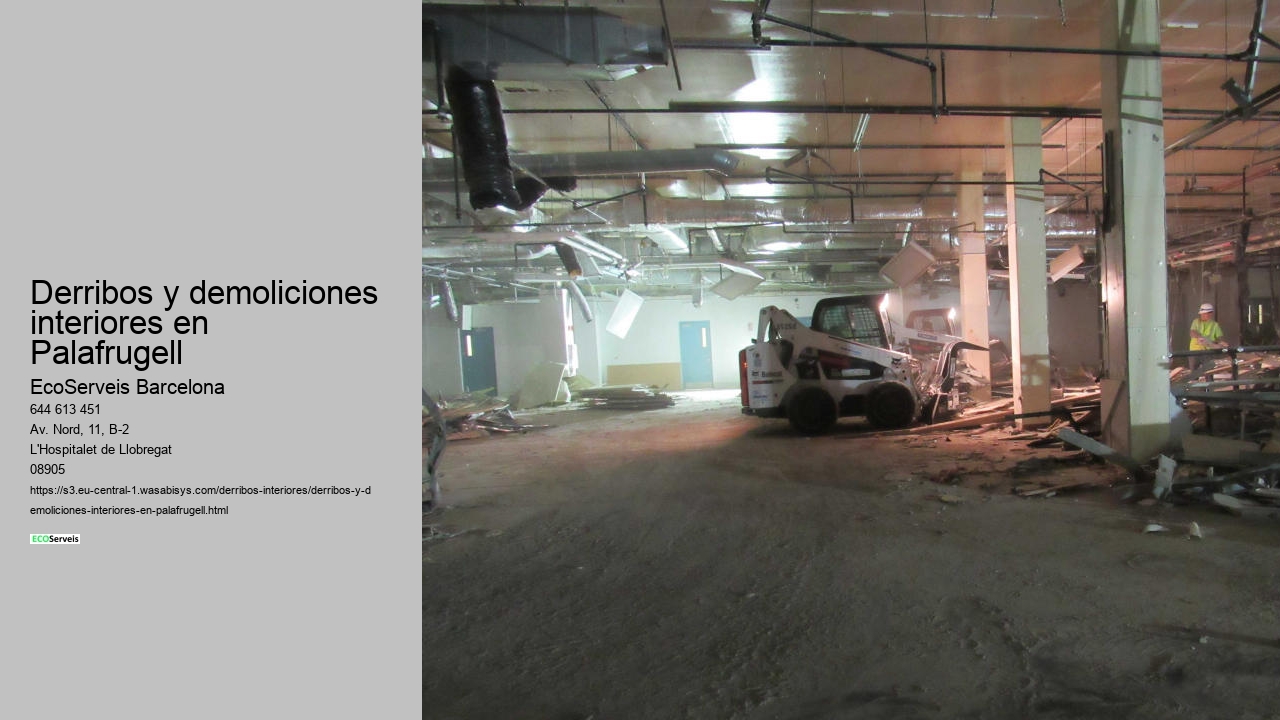 Derribos y demoliciones interiores en Palafrugell