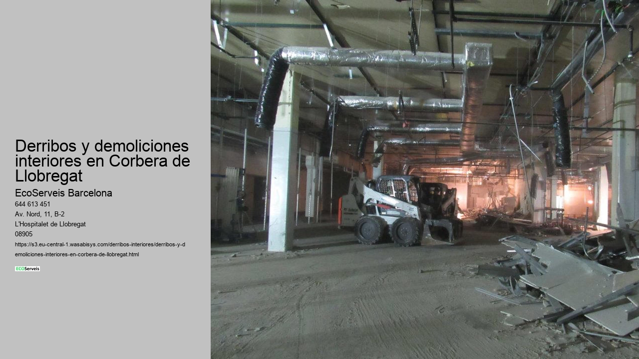 Derribos y demoliciones interiores en Corbera de Llobregat