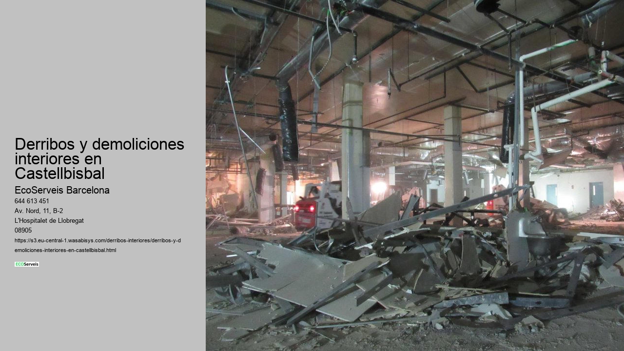 Derribos y demoliciones interiores en Castellbisbal