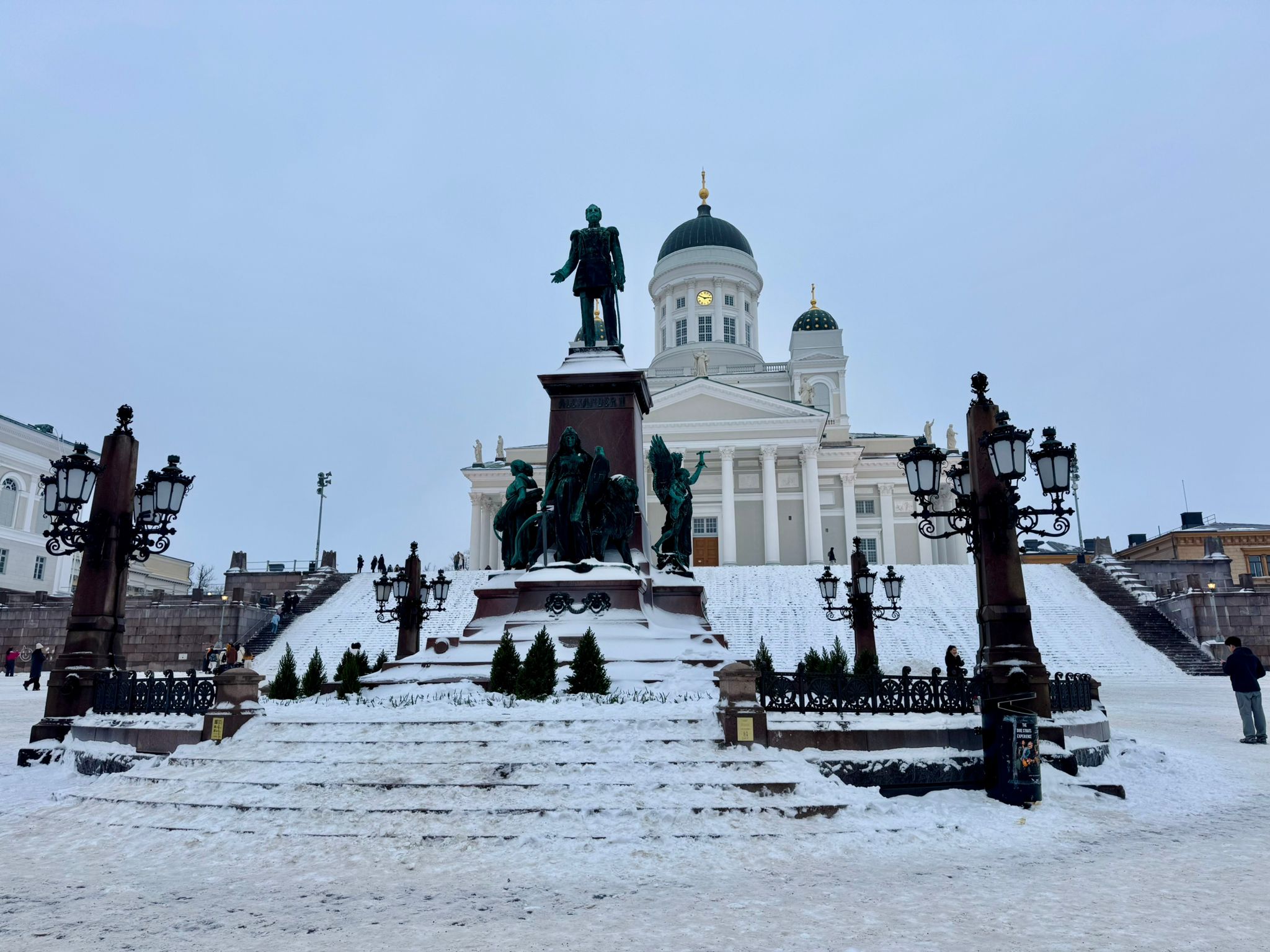Alexander the Second statue by the Senate in Helsinki.