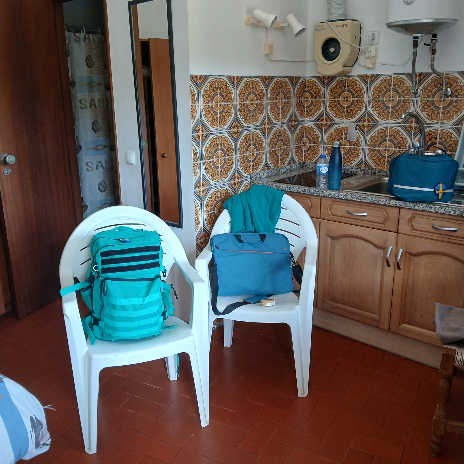 Me and Margaridas room! Our little slice of heaven