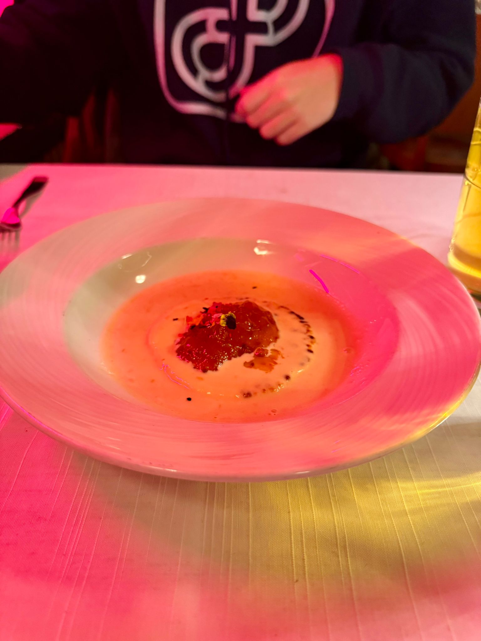 "Squeeky cheese" dessert at Restaurant Sea Horse.