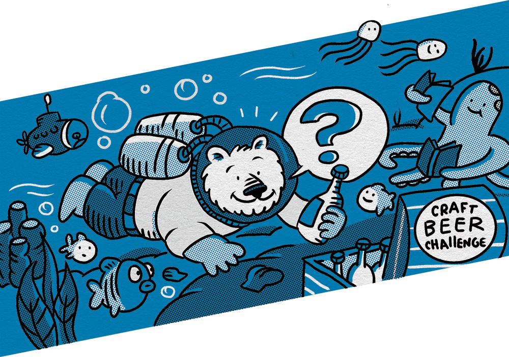 Het blauwe biertje van de craft beer challenge