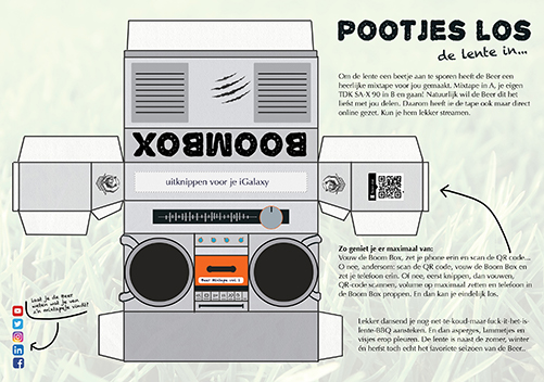 Vouw deze BoomBox en krijg super goed geluid uit je iphone / galaxy ding
