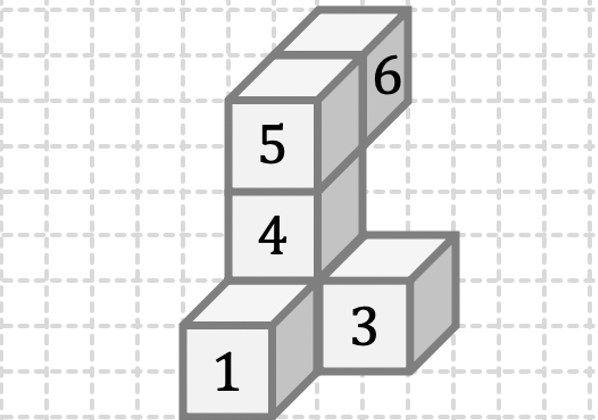 Mathematik; Körper und Ansichten; 1. Sek / Bez / Real; Körper bewegen: Ansichten von Würfeln