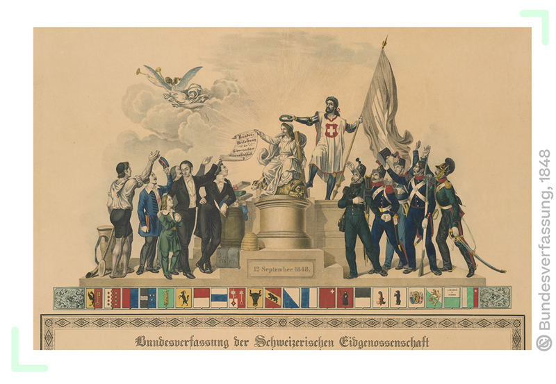 Geschichte; Entstehung der Schweiz; 1. Sek / Bez / Real; Sonderbundskrieg und Bundesverfassung von 1848