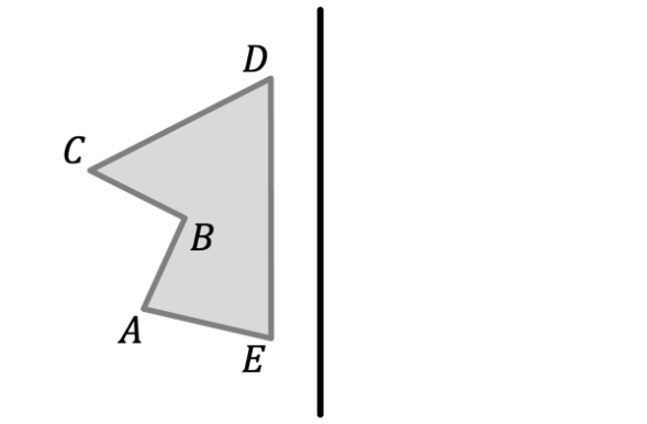 Matemáticas; Transformaciones; 3. ESO; Simetría axial: Identificación del eje de simetría