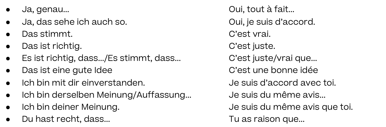 Allemand; Expression écrite; 2e Collège; Donner son avis en Allemand : opinion, accord, supposition