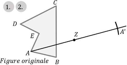 Mathématiques; Transformations géométriques; 5e; Symétrie centrale : propriétés et construction