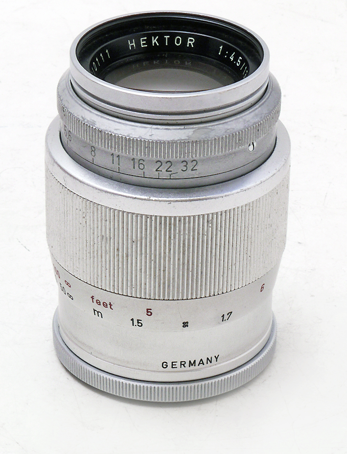 Leica M Ob. 135/4,5 Hektor in montatura Visoflex