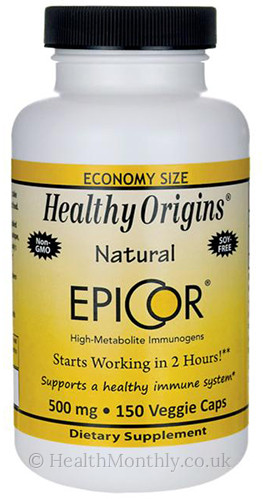 Healthy Origins Epicor 500mg 150 Vegetarian Capsules 57 70