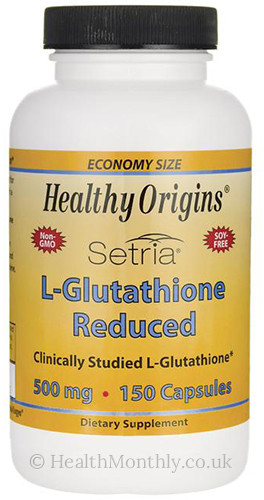 Healthy Origins Setria L Glutathione Reduced 500mg 150 Capsules 63 68