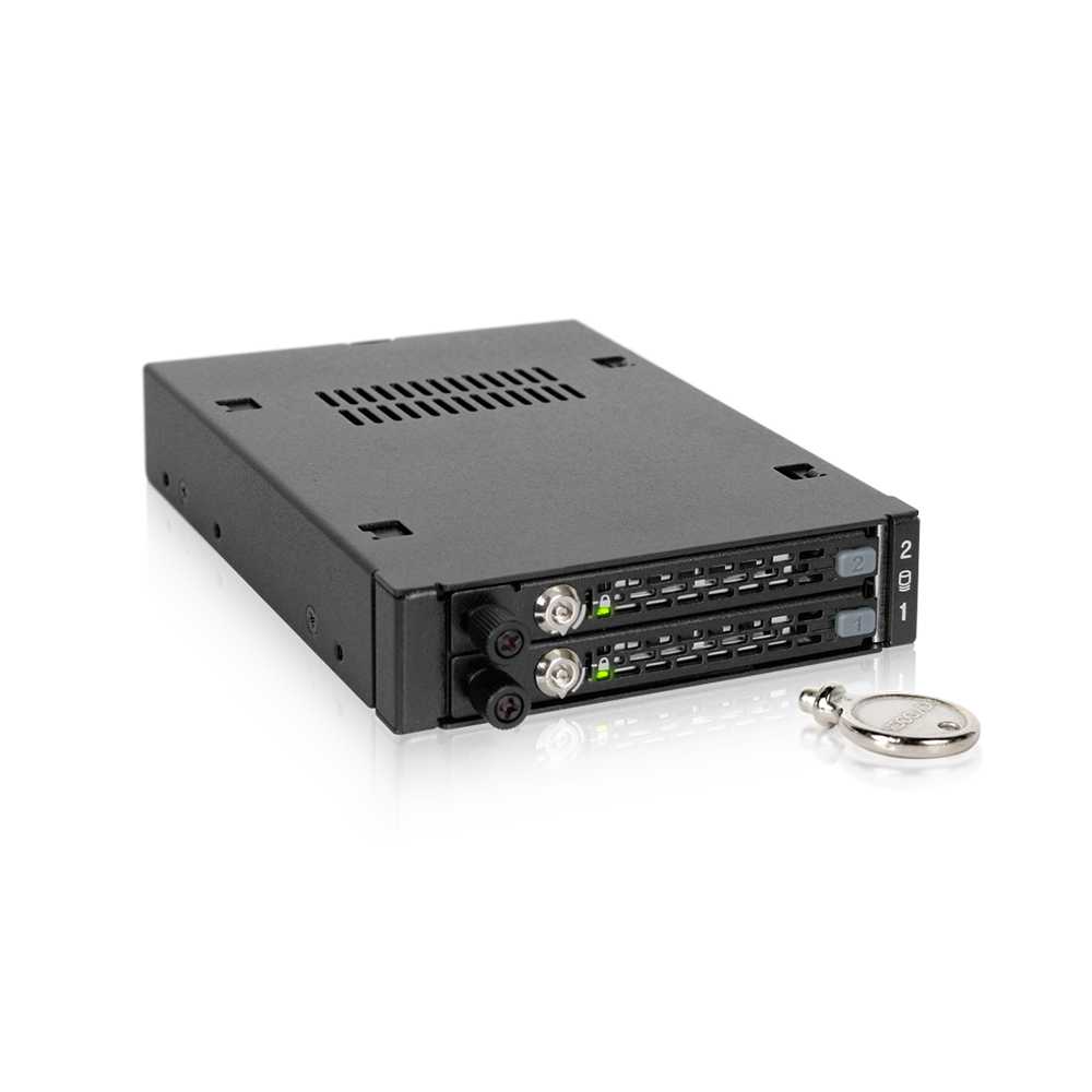 Icy Dock ToughArmor EX MB492SKL-B para 2x 2.5" a 3.5" SATA