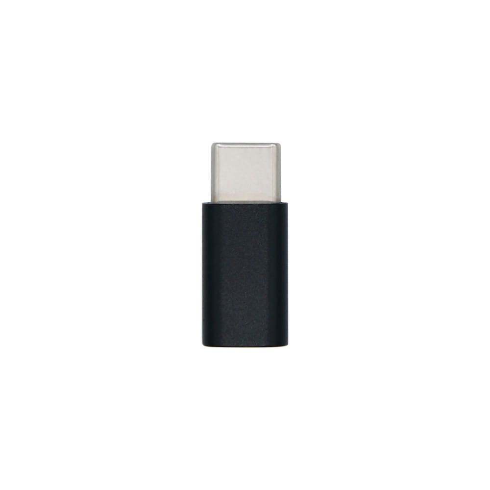 Mini adaptador USB-C USB 2.0. Tipo Micro-B/H-USB-C/M. Negro