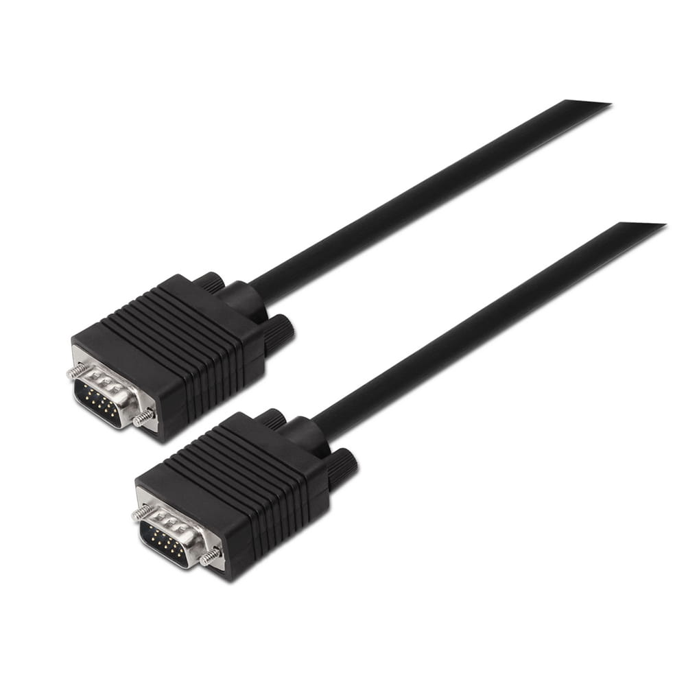 Cable SVGA. Tipo HDB15-Macho / HDB15-Macho. Negro. 1.8m.