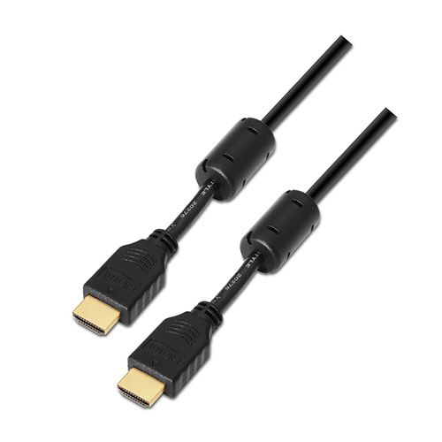 Cable HDMI alta velocidad / HEC con ferrita. A/M-A/M. negro. 1.8m