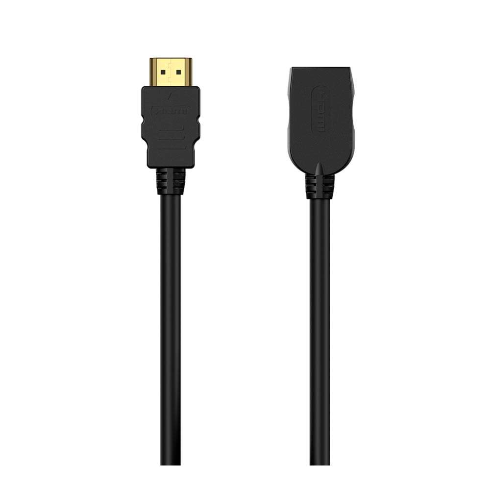 Cable HDMI V2.0 Prolongador Premium Alta Velocidad 18Gbps. A/M-A/H. Negro. 2m.