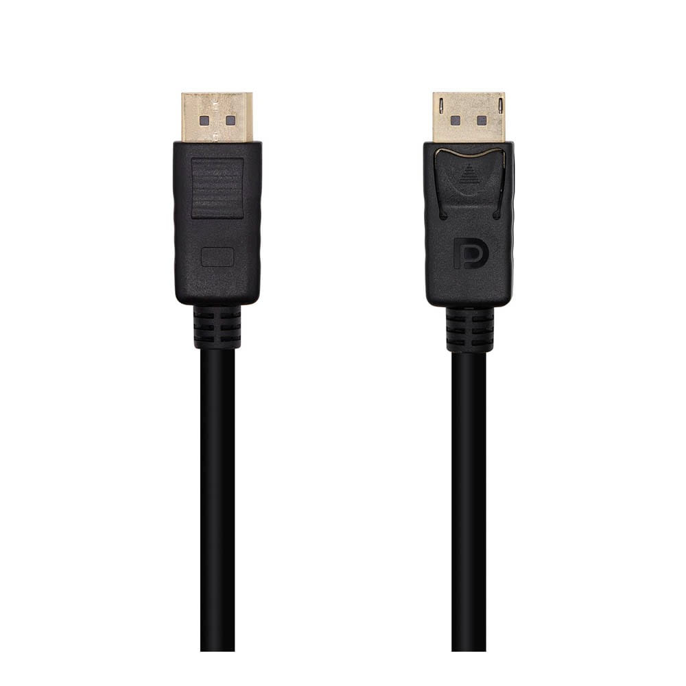 Cable DisplayPort V1.2 4K@60Hz. M/M. Negro. 1m.