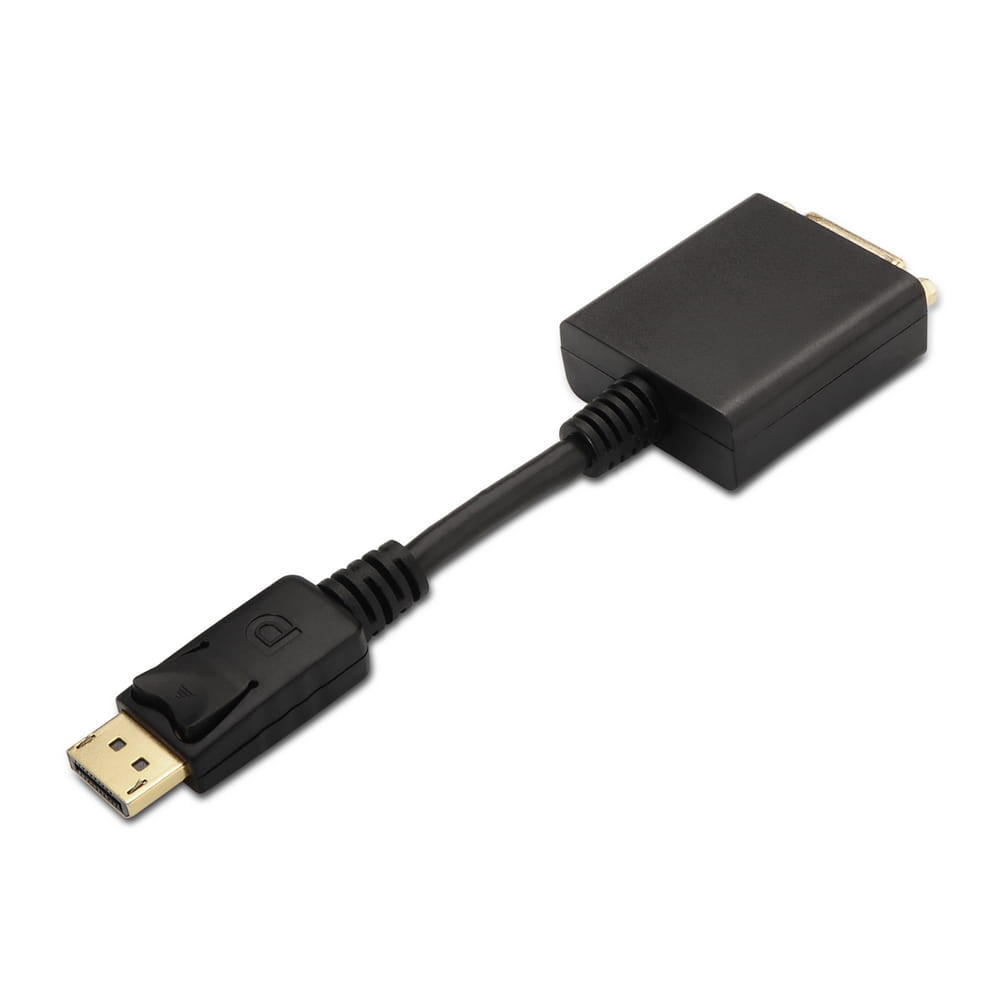 Conversor DisplayPort a DVI Single Link. Tipo DP-M/DVI-H. 15cm.